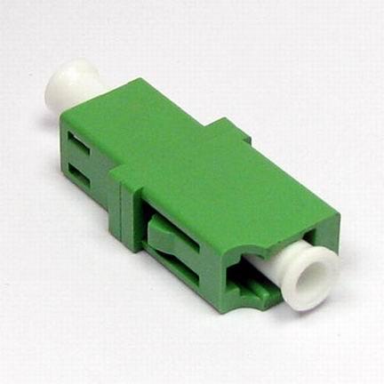 Green color Plastic APC / UPC SM / MM LC Fiber Optic Connector Adapters
