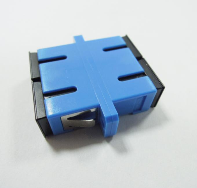 Blue Fiber Optic Adapter Single Mode Fiber Optic Network Adapter Duplex SC / UPC