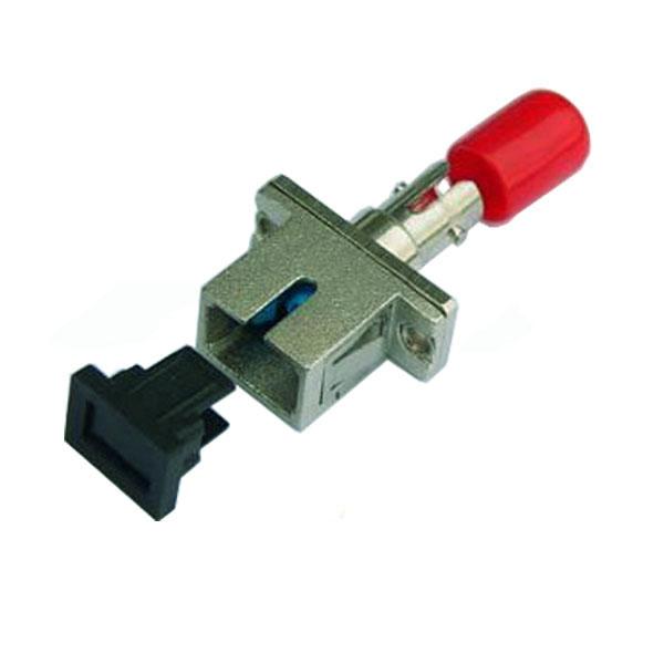 SC / PC - ST / PC Hybrid Fiber Optic Adapter Zinc Alloy Material