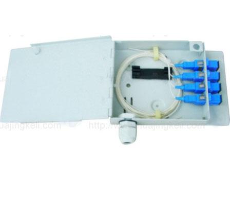 Metal shell FTTH customer terminal box 4 or 8 ports for FC,SC,ST,LC adapter