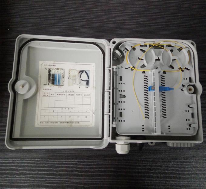 12 ports FTTH Fiber Optic Termination Box ABS Waterproof Material with lock