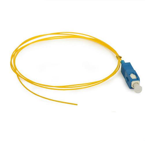 FC LC SC Singlemode Or Multimode Optical Fiber Pigtail PVC Or LSZH Out Cable