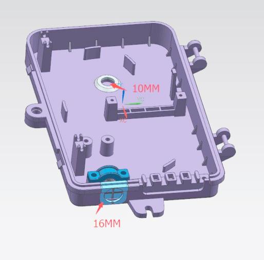 SC adapter Waterproof FTTH Fiber Optic Terminal Box , 4 drop cable ports