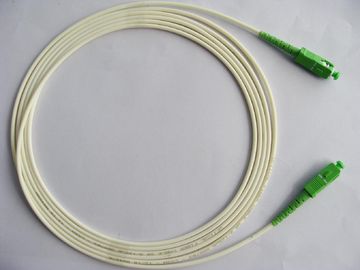 China SC/APC SM SX 3.0mm, LSZH, White color, Patch Cord