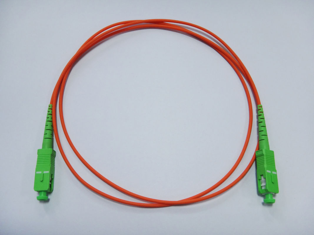 Orange cable SC SM SX 3.0mm, High return loss Fiber Optic Patch Cord