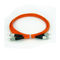 FC / UPC To FC / UPC Multimode Fiber Patch Cable OFNP orange Out Jacket