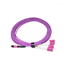 8 Fibers LC MPO OM4 Multimode Patch Cord With Female Connector