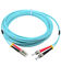 ST/PC-LC/PC OM3 50/125 3.0mm aqua fiber optic jumper LSZH cable jacket