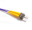 ST / PC - ST / PC OM2 Fiber Optic Patch Cord 50/125 Duplex 5mtrs purple color