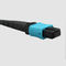 Aqua Blue Fiber Optic Patch Cord MTRJ To LC/UPC OM3 50/125 Duplex 2.0mm 5Mtrs OFNR