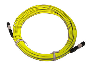 MPO / MTP 8/12/24 cores UPC/APC/OM3 Yellow/Aqua Fiber Optic Patch Cord