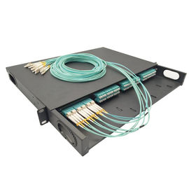 MPO-LC Black Rack Mounted Cold Rolled 96 Port Mpo Cassette Patch Panel