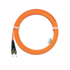 Orange LSZH cable Fiber Optic Patch Cord LC-ST Multimode Duplex