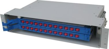 FC,SC,ST,LC optinal 24 Cores ODF CATV Rack-mount Fiber Unit Box
