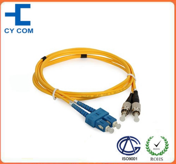 Custom 1m 3m 5m Fiber Optic Patch Cord Fc Sc Single Mode Duplex