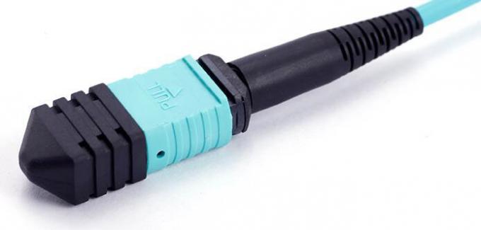 Aqua MPO/MTP Harness Cable OM3 50/125um Pre - terminated MTP/MPO to LC ...