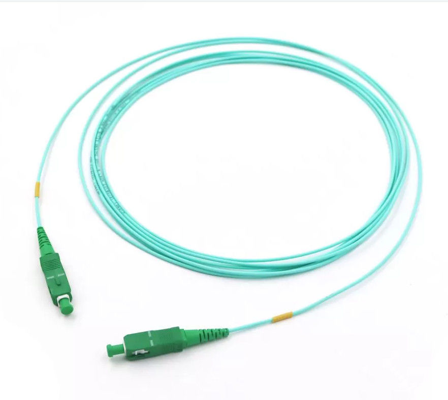 FTTH OM3 Simplex Aqua 3m Sc Apc To Sc Apc Patch Cords