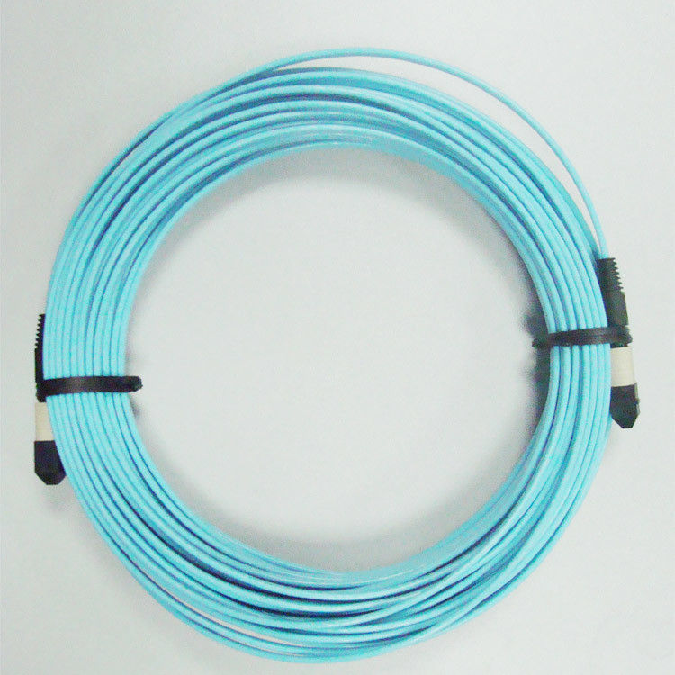 Aqual color 50 / 125um OM3 Fiber Optical Cable Duplex 10Gb Multimode 2