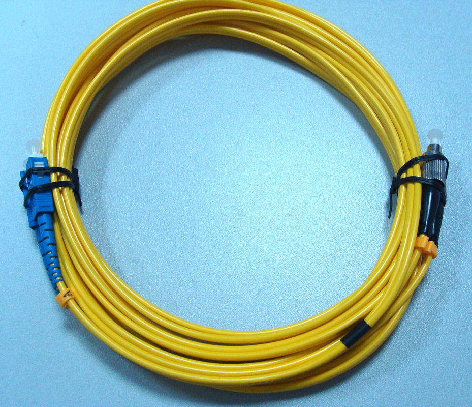 Custom 1m 3m 5m Fiber Optic Patch Cord Fc Sc Single Mode Duplex