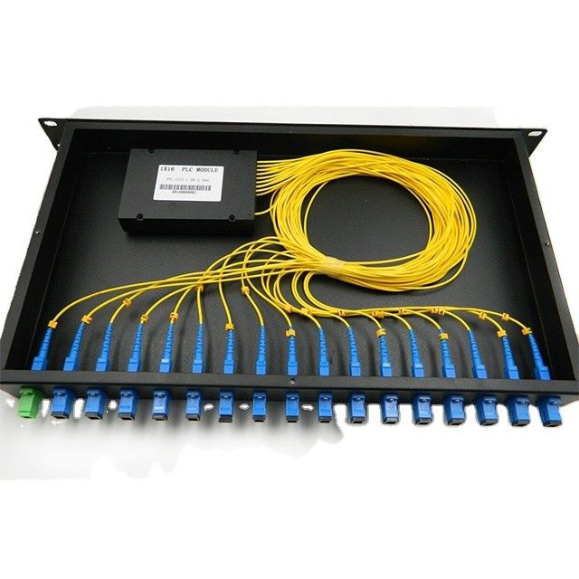 Splitter In Rack Aluminum 19 Inch Rack Mounted Type 1x32 PLC Splitter