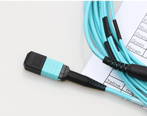 24f Male Female Om3 Fanout Breakout Harnesses Cable MPO To LC Patch Cord