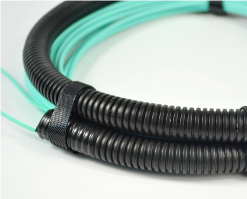 24 cores Optical Fiber Female MPO Patchcord With Pulling Eyes