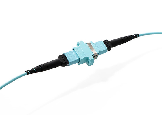 MPO MTP Optic Fiber Adapter With Ear Fiber Optic Connector Plastic