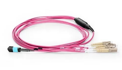 FTTB Female Male UPC APC Mpo Fanout Cable Purple