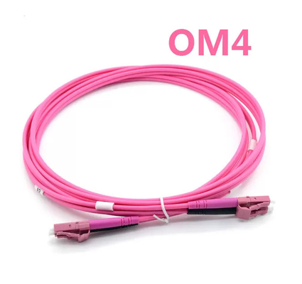 LC Upc To LC Upc Multimode OM4 3.0mm Fiber Optic Patch Cords