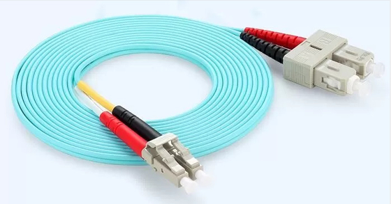 OM3 Aqua Green Duplex Multimode CATV Patch Cord Jumper