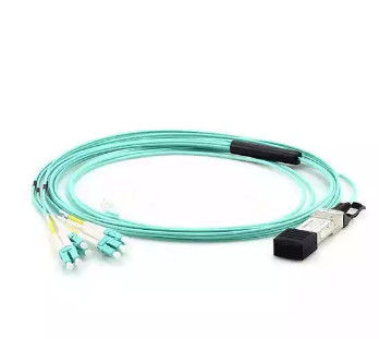 MTP MPO Fiber Optical Patch Cable 8 Fiber Multimode Fiber Optic Core