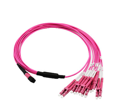 MPO to MPO Bare Fiber MPO to LC UPC Female 8core 12core 24core Fiber Optic Patch Cord