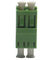 Green color Plastic APC / UPC SM / MM LC Fiber Optic Connector Adapters