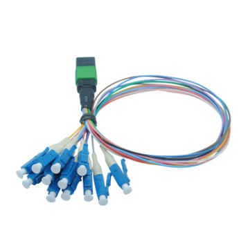 SM 1M Optic MPO To LC Patch Cord Cable 12 Core 0.9mm