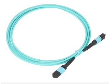 FTTH 8 Core 12 Core MM Fiber Optic Jumper Aqua Violet