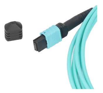 FTTH 8 Core 12 Core MM Fiber Optic Jumper Aqua Violet