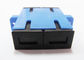 RoHS standard SC UPC SM  Duplex Fiber Optic Adapter Blue PBT material with Flange