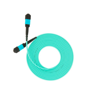 MPO To MPO Multimode Fiber Optic Patch Cord 12 Core 3m