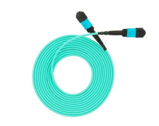 MPO To MPO Multimode Fiber Optic Patch Cord 12 Core 3m