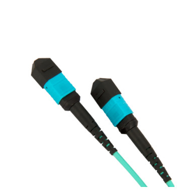 MPO To MPO Multimode Fiber Optic Patch Cord 12 Core 3m