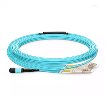 8-24 Fibers MTP-12 LC/SC/FC/ST OM3 50/125 MM US Conec MTP Elite Breakout Cable