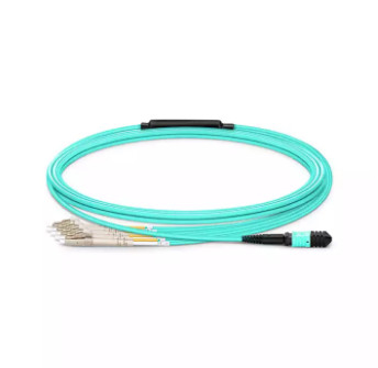 8 12 Core MPO MM OM3 OM4 Female to LC Fiber Optical Patch Cord