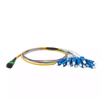 SM 12 Fiber SC FTTH Fiber Optic Pigtail 3 M MPO / MTP