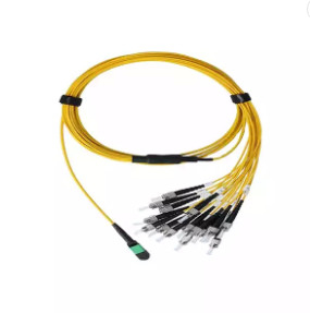 Optic SM MTP MPO To LC FC 12F LSZH Fanout Patch Cord For FTTH