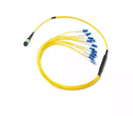 Optic SM MTP MPO To LC FC 12F LSZH Fanout Patch Cord For FTTH