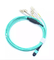 Indoor FTTH Optic Fiber Patch Cord MPO To 8 Cores DX LC/UPC Om3 MM