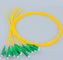 Simplex Optical fiber optic pigtail , LC/APC singlemode 2.0mm  yellow LSZH cable