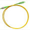 SM Duplex 2.0MM Optical Fiber Patch Cord , SC / APC to SC / UPC OFNR Cable