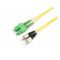 Yellow Duplex Singlemode Fiber Optic Patch Cord SC/APC To FC/UPC 2.0mm 3M