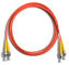 62.5/125 Duplex orange Fiber Optic Patch Cord , 5Mtrs PVC cable